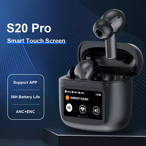 Beatfade S20 Pro Touch Screen ANC Wireless Earphones TWS Noise Cancelling Earbud Bluetoth 5.3 Suppor