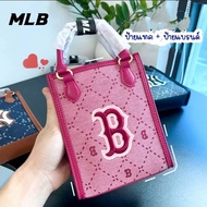 กระเป๋าสะพายผู้หญิง สะพายไหล่ สะพายข้าง ถือหิ้ว NY/MLB ขนาด 7นิ้ว สู่ง 4นิ้ว ใส่ 13Promax 14Promax ไ