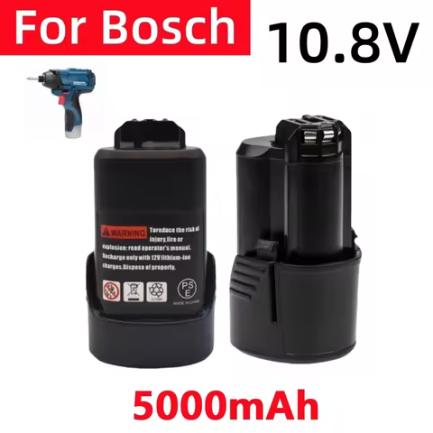 5000mAh For Bosch 10.8V 12V Battery For Bosch Li-ion Batteries BAT412A BAT414 BAT411 BAT412 D-70745 