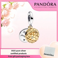 Pandora Latest S925 Pure Silver Jewelry Package Duty Free My Pandora Two-tone Daisy Double Dangle Ch