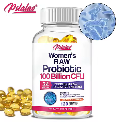 Raw Probiotics for Women - with Prebiotics, Digestive Enzymes - Promotes Nutrient Digestion and Gut 