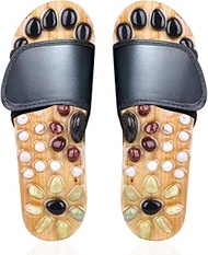 Comfecto Acupressure Massage Slippers with Earth Stone (Men 8-9.5/Women 9.5-11)