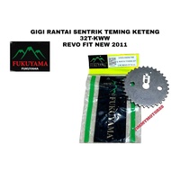 GEAR CENTRIC GEAR CHAIN TEMING KETENG KAMRAT KWW 32T REVO FIT NEW 2011 BRAND FUKUYAMA HIGH QUALITY S