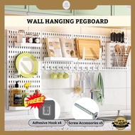 Ikea Style Wall Mounted Hanging Pegboard Storage DIY Accessories Kitchen Rak Dapur Gantung Lekat Din