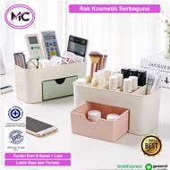 Rak Kosmetik Plastik Laci Tempat Make Up Penyimpanan Organizer 6 Sekat Serbaguna Alat Perlengkapan M