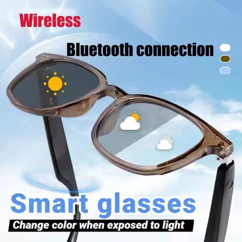 Bluetooth 5.4 Smart Glasses With Camera Video Recording AI Photo Recognition Call Translation Sports