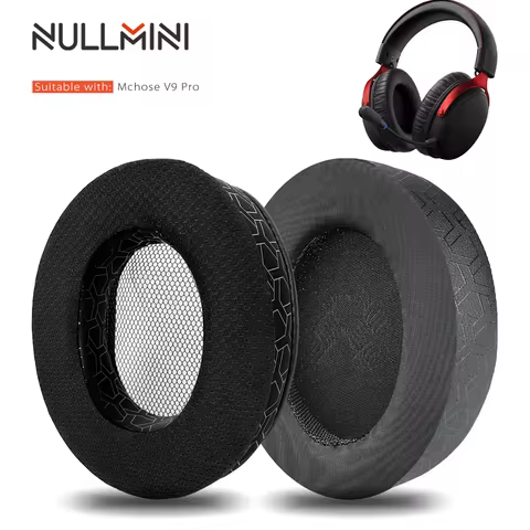 Nullmini Cooling Gel Earpads for Mchose V9 Pro Headphones Replacement Cushion Sleeve Earmuffs Headba