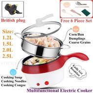 5-in-1 Electric cooker Non-stick Frying Cooker Multi-function Cooking Rice Student Dormitory Small Power Electric Mini Cooker