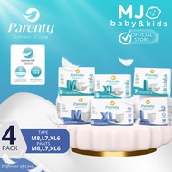 [4Pack] Parenty Adult Pants/Tape Diapers Size M/L/XL Diapers Adult Pants Soft Absorb Fast