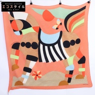 愛馬仕 Mon Premier Galop 褶皺方形大包 (23SS) 羊絨真絲包 - 近全新 [二手]