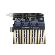 chenyang M.2 SSD to PCI-E X1 Adapter 4 SATA SSD to PCIe 3.0/4.0 Expansion Card Adapter ASM1064 Chips