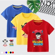 100% Cotton Children's Short Sleeve T-Shirt kids shirt Aumsum FUTURE HERO fashion Kids shirt 03