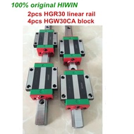 100% original HIWIN 2pcs HGR30 200mm 300mm 400mm 500mm 600mm 700mm 800mm 1000mm Linear Guide rail + 