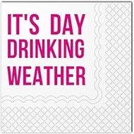 SharkBliss It's Day Drinking Weather Napkins 50 Pack Cocktail Napkin for Happy Hour Mexican Cince De