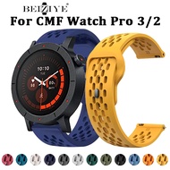 For CMF Watch Pro 3 Smart Watch Hole Silicone Band For CMF by Nothing Smart Watch Pro 2 Wristband Sp
