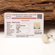 Opal | Certifed Natural Opal Stone | Opal stone Ring in 925 Silver - Baiduri