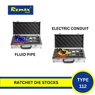 Remax CONDUIT PIPE / FLUID PIPE MANUAL RATCHET GI PIPE DIES SET ½”, ¾”, 1”, 1-1/4” RATCHET PIPE THRE