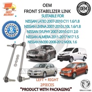 #1 PAIR#OEM FRONT ABSORBER STABILIZER LINK NISSAN SYLPHY G11,LATIO C11,LIVINA L10L,NV200,ALMERA N17 
