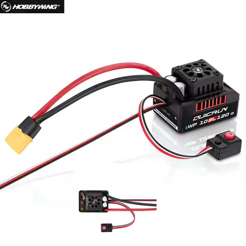 Hobbywing QUICRUN WP 10BL120 G2 120A 2-4S Sensorless Brushless ESC for 1/10 1/12 RC Car Spare Parts