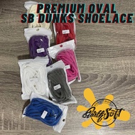 1Pair Colored Plain Oval Shoelace/Sintas for Shoes/Sneakers SB Dunks