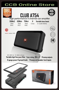 JBL Club A754 Club Series 4-Channel Car Amplifier — 75 watts RMS x 4