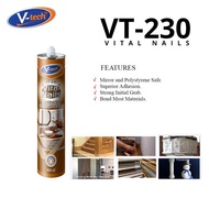 V-Tech Vital Nail Wood Glue VT-230 300g for Gam Wainscoting Shiplap Gam Kayu Gam Dinding Kuat X'Bond Maxbond
