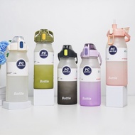 2000ml Large Capacity Time reminds Tritan Scrub Large Water Bottle
