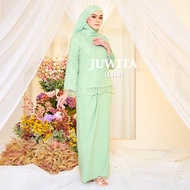 [LEAYNA.CO] [JUWITA] Baju Kurung Kedah Mini berlace with SHAWL (4 in 1)