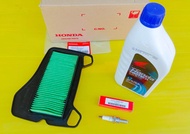 ชุดไส้กรองอากาศหัวเทียนน้ำมันเครื่องMA10w-30ฝาน้ำเงิน 0.8ลิตรแท้HONDA Wave110i ปี2009--2020, Dream 1