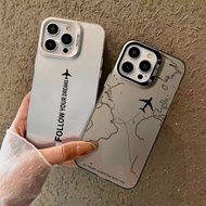 Travel-Inspired Airplane Route Design TPU Basic Case For Vivo Y19S Y03 Y03T Y18 Y18S Y28 Y38 Y02 Y02