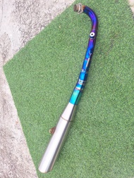 ท่อเลส คอไทเท w125 ใส่ลูก 70/7 4v ไส้แปปจิกเกียว คอ35/44/51ท้าย2.2"