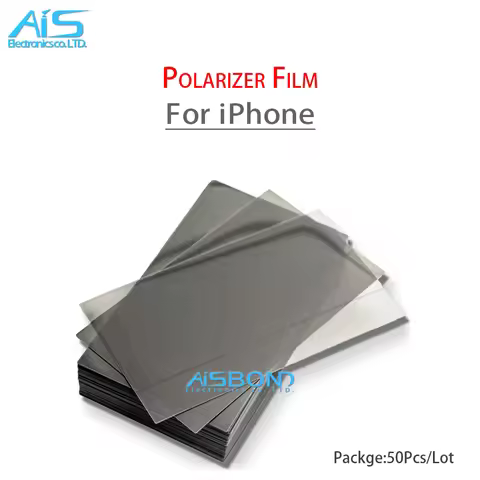 50Pcs/Lot Polarizer Film For iPhone 6 6S 7 8 Plus X XS XR 11 Pro MAX 5S 5G 5C Front LCD Screen Polar