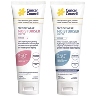ครีมกันแดดหน้า Australia Cancer Council Face Day Wear Moisturiser Matte SPF 50+ UVA UVB 75 ml