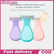 DIBO Portable Shaving Razor Stainless Steel Razor Blade Remove Body Hair for Woman .