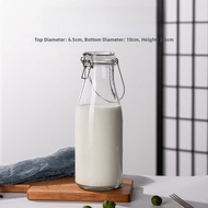 Food Grade Sealed Glass Bottle Milk Bottle Empty Juice Drink Storage Homebrew Storage Container Cyli