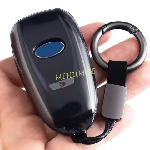 Black Transparent Car Key Fob Case Cover Keychain For Subaru Outback Forester Impreza Crosstrek XV A