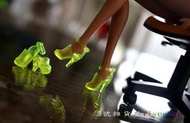 ５號雜貨屋＊(現貨~T017)芭比娃娃 高跟鞋 ~ 透明鞋 水晶鞋 芭比鞋 迪士尼 Pullip