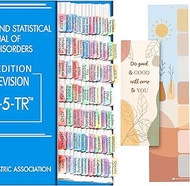Upgrated 2022 Version DSM-5-TR Index Tabs, Colorful Laminated DSM V TR Tabs, Including 18 Blank Ones
