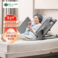 德国添康电动起背辅助器便携家用老人卧床自动升降起床护理中老年孕妇辅助起身器起背器 浅灰色【加宽+护栏+枕头】