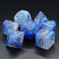 Ethical Frostfall Dice Set of 7 | For DnD D&D MTG RPG TRPG Board Game Tarot Cards Magic