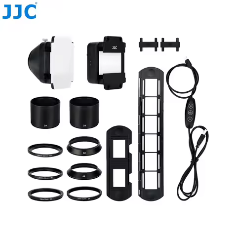 JJC 35mm Film Digitizing Adapter LED Light Negative Scanner Slides Digital Converter