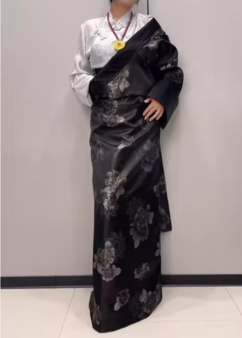 Chinese Xizang Women's Single Tibetan Robe