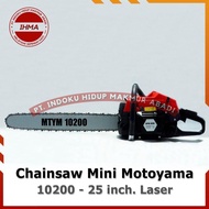 Chainsaw Motoyama 10200 25 inch. LASER – Mesin Gergaji Kayu Mini