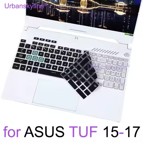 Keyboard Cover for ASUS TUF Dash F15 F16 F17 FX507 FX607 Gaming A15 A16 A17 FA507 FA607 Silicone Pro