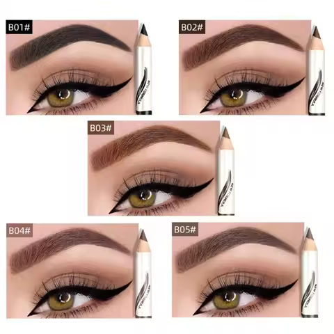 5 Colors Makeup Eyebrow Pencil Eyebrow Marker Waterproof Eyebrow Dye Tint Pen Long Lasting Natural T