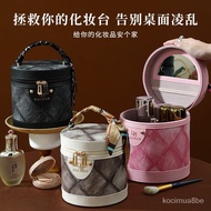 ST/🧃Liangle House New Maillard Color Bucket Bag Cosmetic Case Large Capacity Hand Gift Cosmetic Bag Multi-Functional Wat