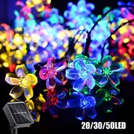 Raya LED Cherry Blossom Lights lampu solar outdoor waterproof String Lights Garden Party CNY Decor