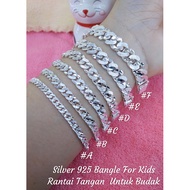 Silver Bangle For Kids/Gelang Budak Perak 925