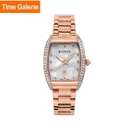 Bonia Snow Flakes Pattern BNB10772-2517S Rose Gold Stainless Steel Strap Women Watch