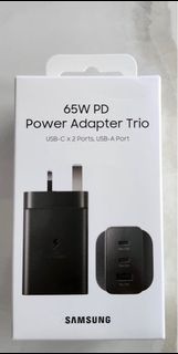 Samsung 65W PD Power Adapter Trio USB-C x 2 Ports, USB-A Port  快充旅行充電器 (三頭充)